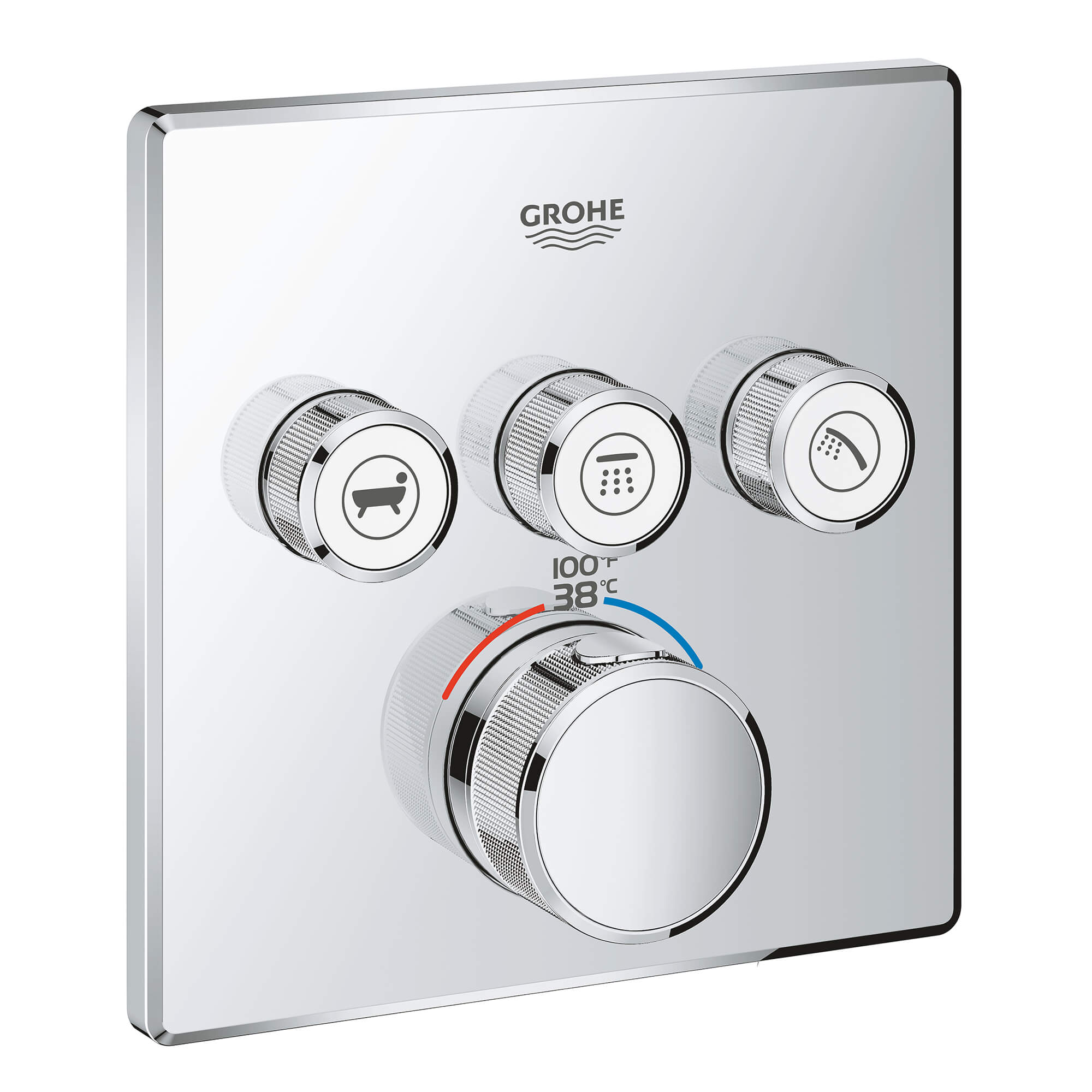 Triple Function Thermostatic Valve Trim